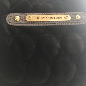 Black velvet Juicy Couture hobo bag